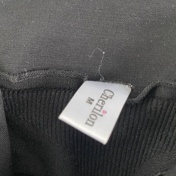 Cherilon Thai Brand Butt Lifting Black Tights - Xs - Picture 3 of 4